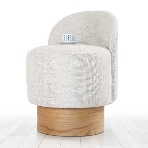 Taburet  Barren Puf Light Grey