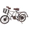 Recipient metalic de ghiveci Bicyclette, maro, 36 x 11 x 20 cm