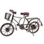 Kovová dekorace Bicyclette hnědá, 36 x 11 x 20 cm