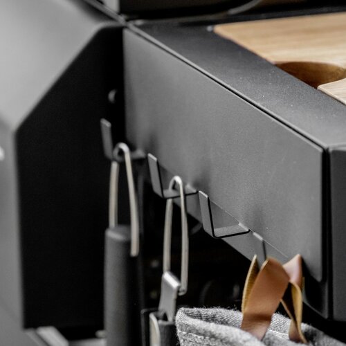 Wenko Магнітна вішалка на 4 гачки Ima, чорна