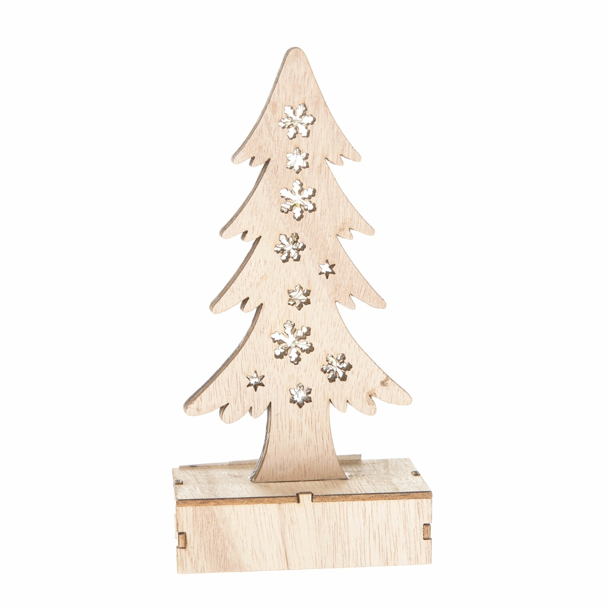 Vianočný svietiaci stromček 18,5 cm, LED, prírodná