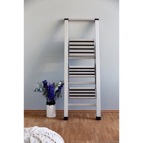 Wenko Hliníkové skladacie schodíky protišmykové XXL, 3 stupne