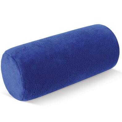 Poduszka pod kark Wałek mikro niebieski, 15 x 35 cm