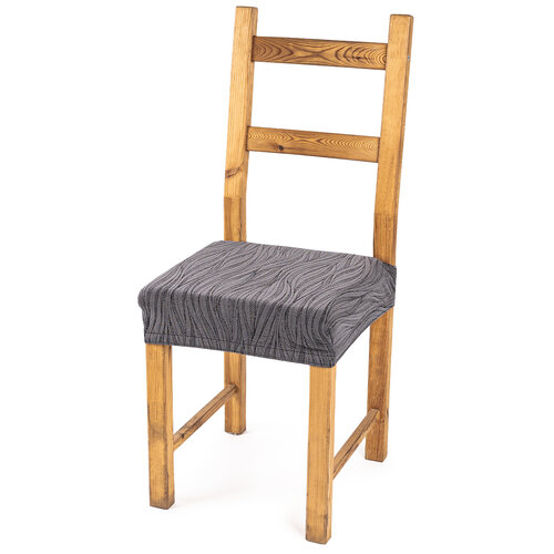 4Home Elastyczny pokrowiec na siedzisko na krzesło Comfort Plus Wave, 40 - 50 cm, komplet 2 szt.