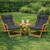 Set de mobilier de grădină Alex, gri închis
