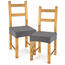4Home Comfort multielasztikus székhuzat, grey, 40 - 50 cm, 2 db-os szett