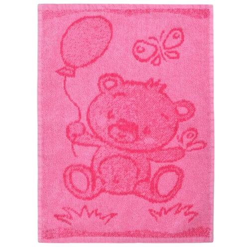 Дитячий рушник для рук Bear pink, 30 x 50 см