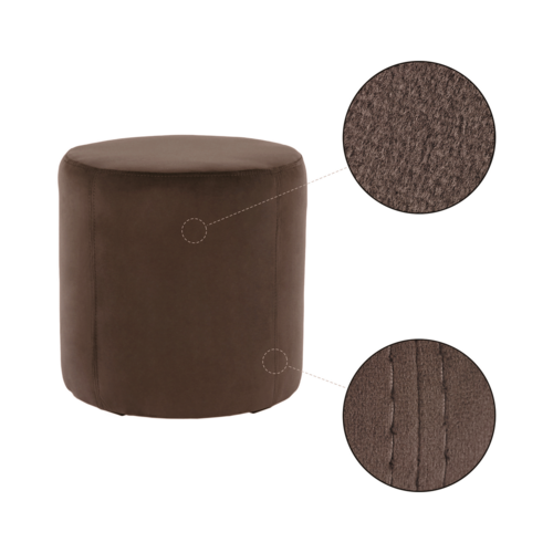 Polsterhocker RIVIERA, braun