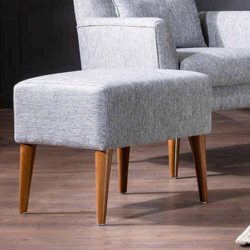 Taburet Zeni Puf Grey