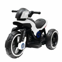 Baby Mix Detská elektrická motorka Police čiernobiela, 100 x 50 x 61 cm