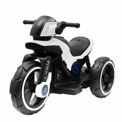 Motocicletă electrică pentru copii Baby Mix Raftnegru și alb, 100 x 50 x 61 cm