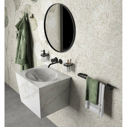 GEDY A8214514 Suport pentru prosoape Samoa 45 x6,5 cm , negru