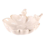 Pitnik za ptice Cvet, bel, 25 x 26 x 11 cm