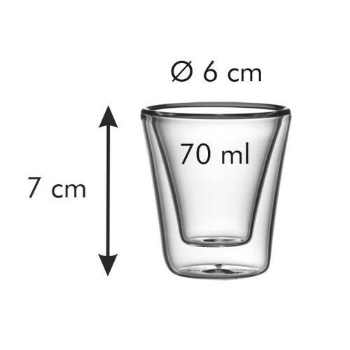 Tescoma 2-teiliges Thermogläser-Set myDRINK 70 ml