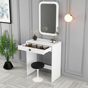 Lisbon Mirror Kosmetiktisch White