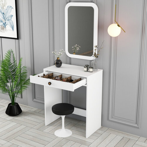 Kosmetický stůl Lizbon Mirror White