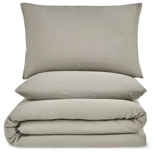 4Home Muslinova posteljnina Grey, 140 x 200 cm, 70 x 90 cm