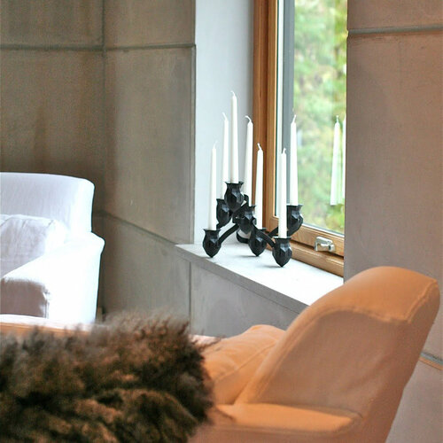 Świecznik The More The Merrier, czarny