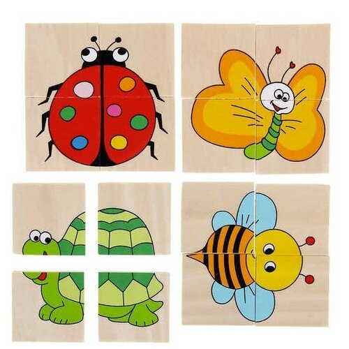 Woody Minipuzzle állatok