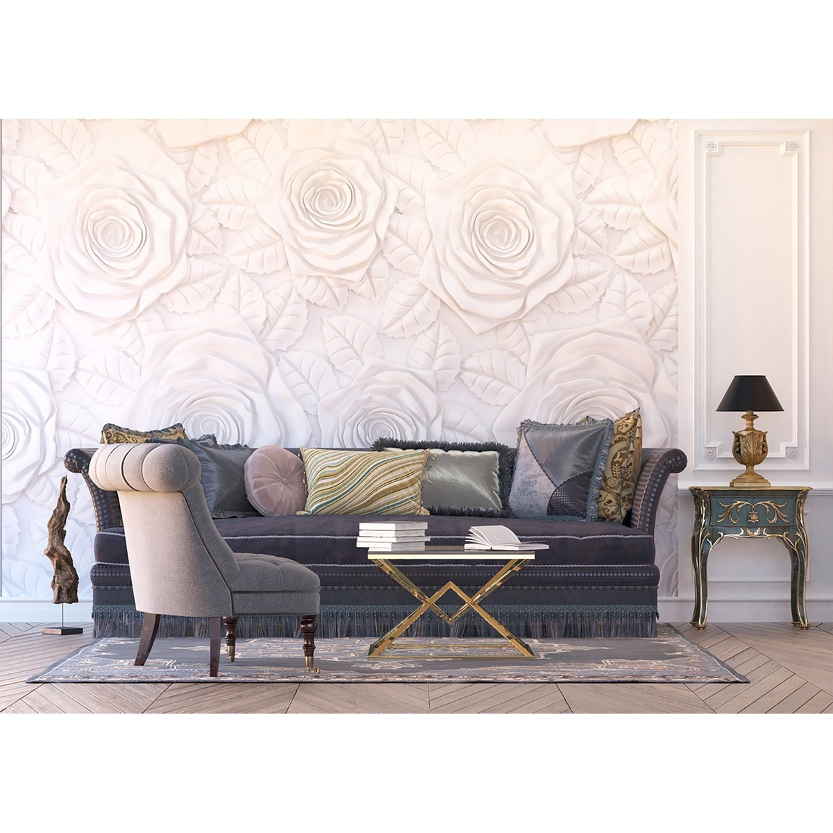 XXL rózsafal 360 x 254 cm, 8 részből álló, XXLrózsafal 360 x 254 cm, 8 részes termék 2. képe
