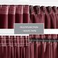 AmeliaHome Штора Blackout Oxford Pleat бордова, 140 x 245 см