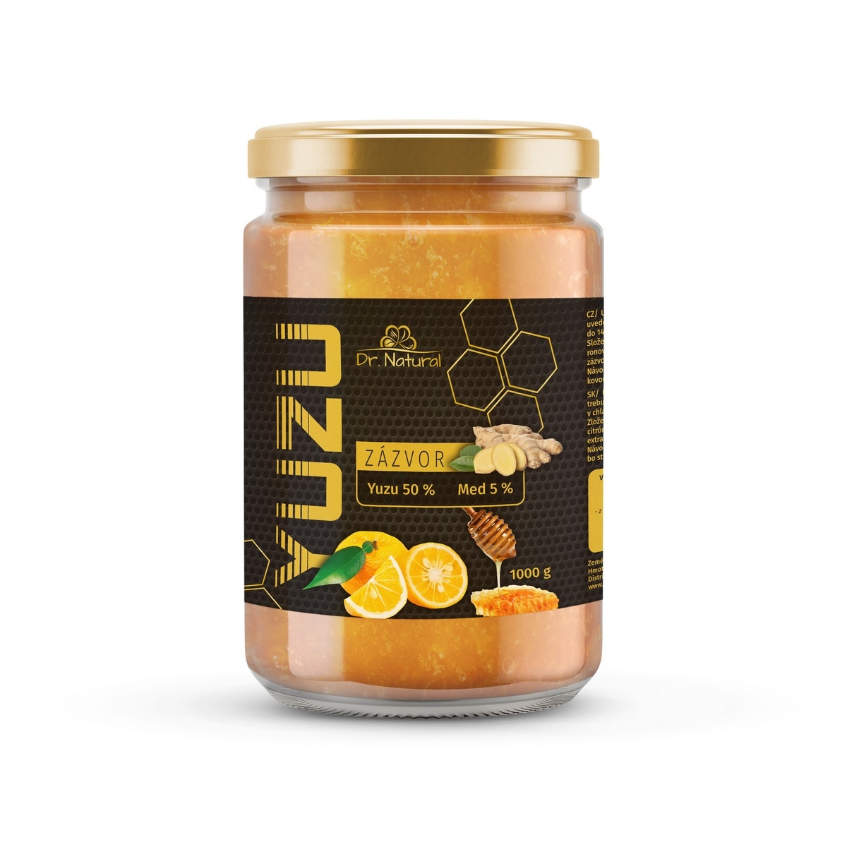 Fotografie Dr.Natural YUZU a med + zázvor tea, 1000 g