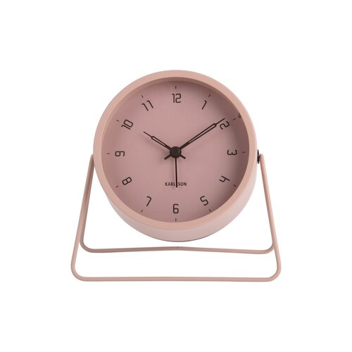 Ceas cu alarmă Karlsson 5952PI de design 13 cm, roz