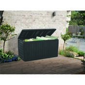 Keter Zahradní úložný box se sedátkem Marvel plus antracit, 270 l, 116 x 57 x 45 cm