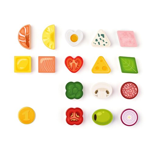 Woody Pizzeria Carlo, didaktična igra zvstavljivimi oblikami