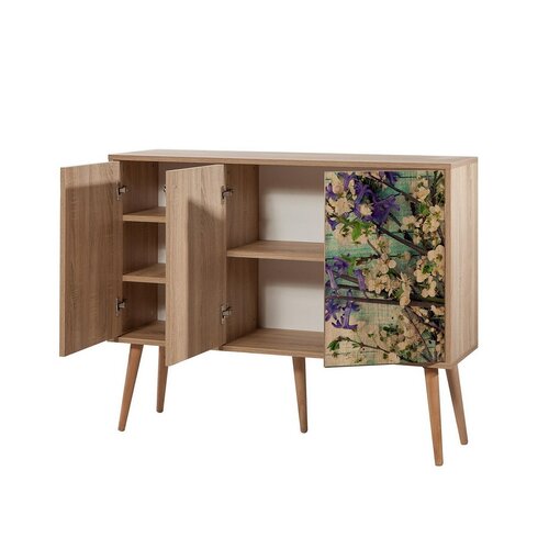Schrank Mega Flowers Sonoma Oak