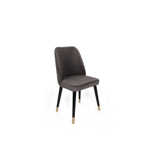 Zestaw krzeseł do jadalni Hugo Anthracite and Black, 2 szt.
