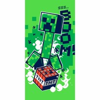 Minecraft Boom Badetuch, 70 x 140 cmgrün  ,