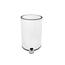 Orion Pedal odpadni koš WHITE, 3 l