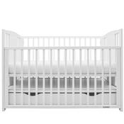 New Baby Detská postieľka Polly so sťahovacou bočnicou a zásuvkou, biela