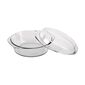 Simax Auflaufform Glas rund mit Deckel, 1,5 l