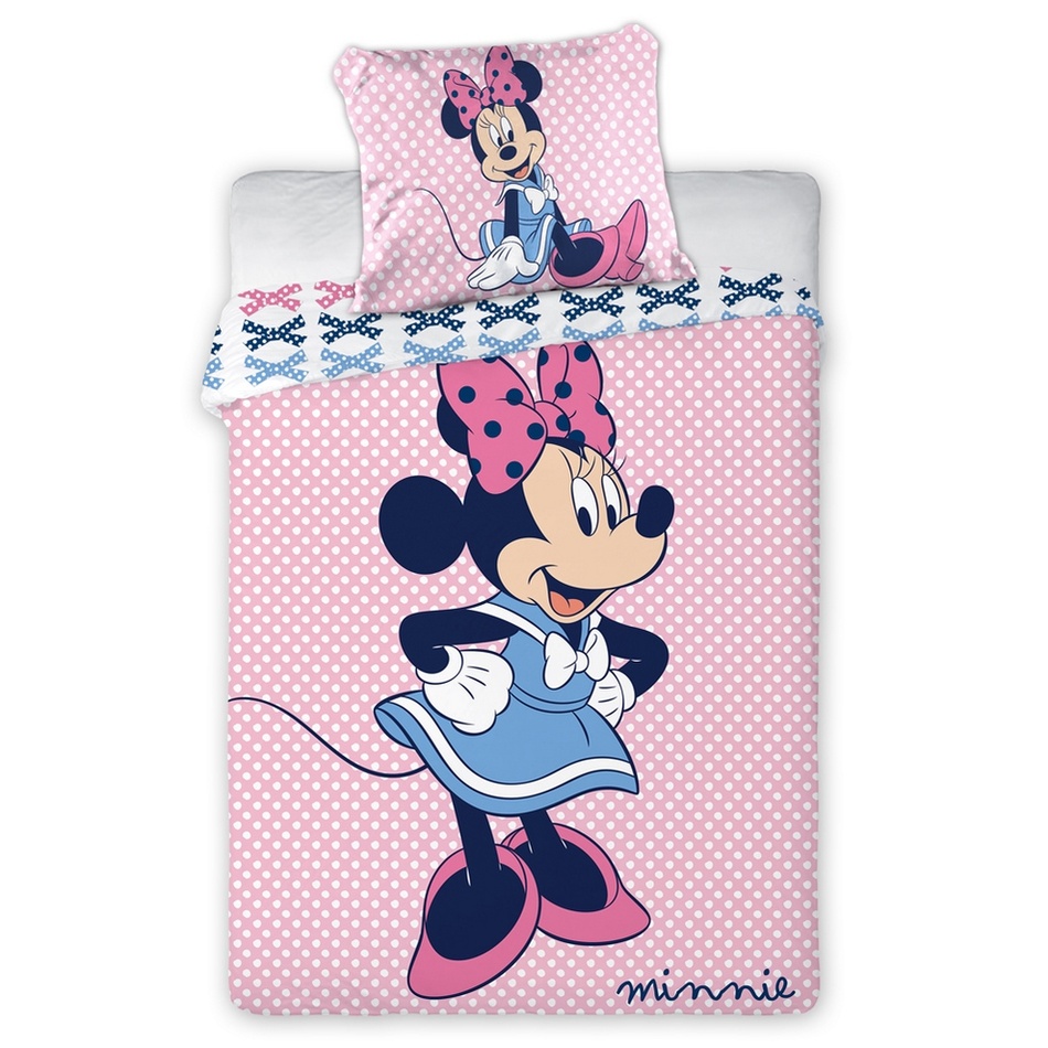 Obrázok Detské obliečky do postieľky Disney Myška Minnie pink 03