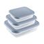 Set 3 caserole din plastic, 0,3/0,6/1,2 l