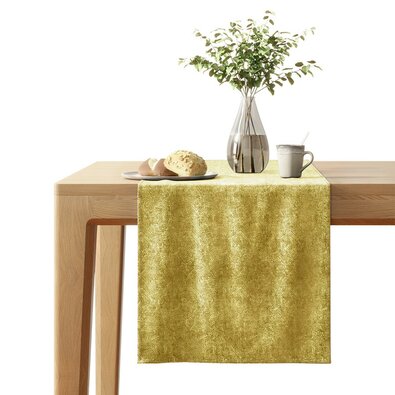 Restilo Traversă masă Veras aurie 40 x 140 cm