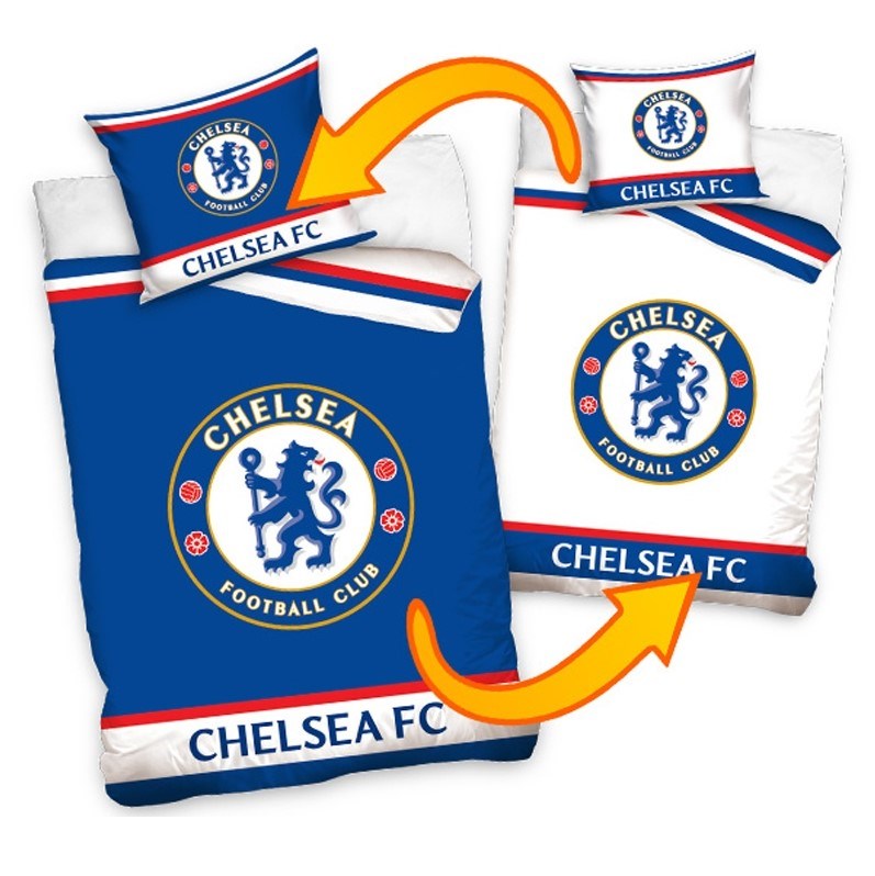 TipTrade Bavlnené obliečky FC Chelsea Double, 160 x 200 cm, 70 x 80 cm