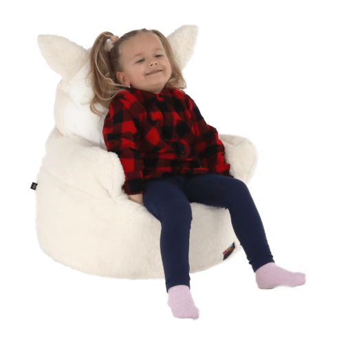 Detský sedací vak Ovca Baby sivá, 55 x 50 cm