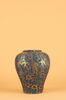 Keramikvase YL744 Vesira, blau/gold