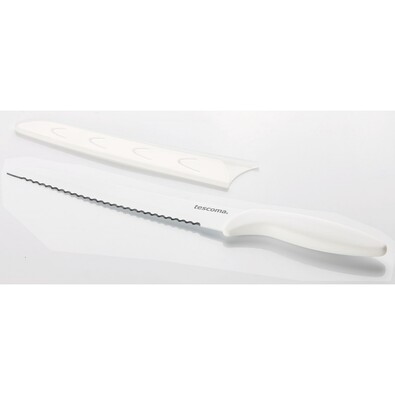 Tescoma PRESTO BIANCO nóż do chleba z powłoką nieprzywierającą 18 cm