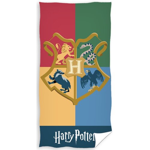 Osuška Harry Potter Bradavické koleje, 70 x 140 cm