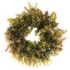 Mű őszi koszorú Eucalyptus, átmérő 30 cm,zöld-barna