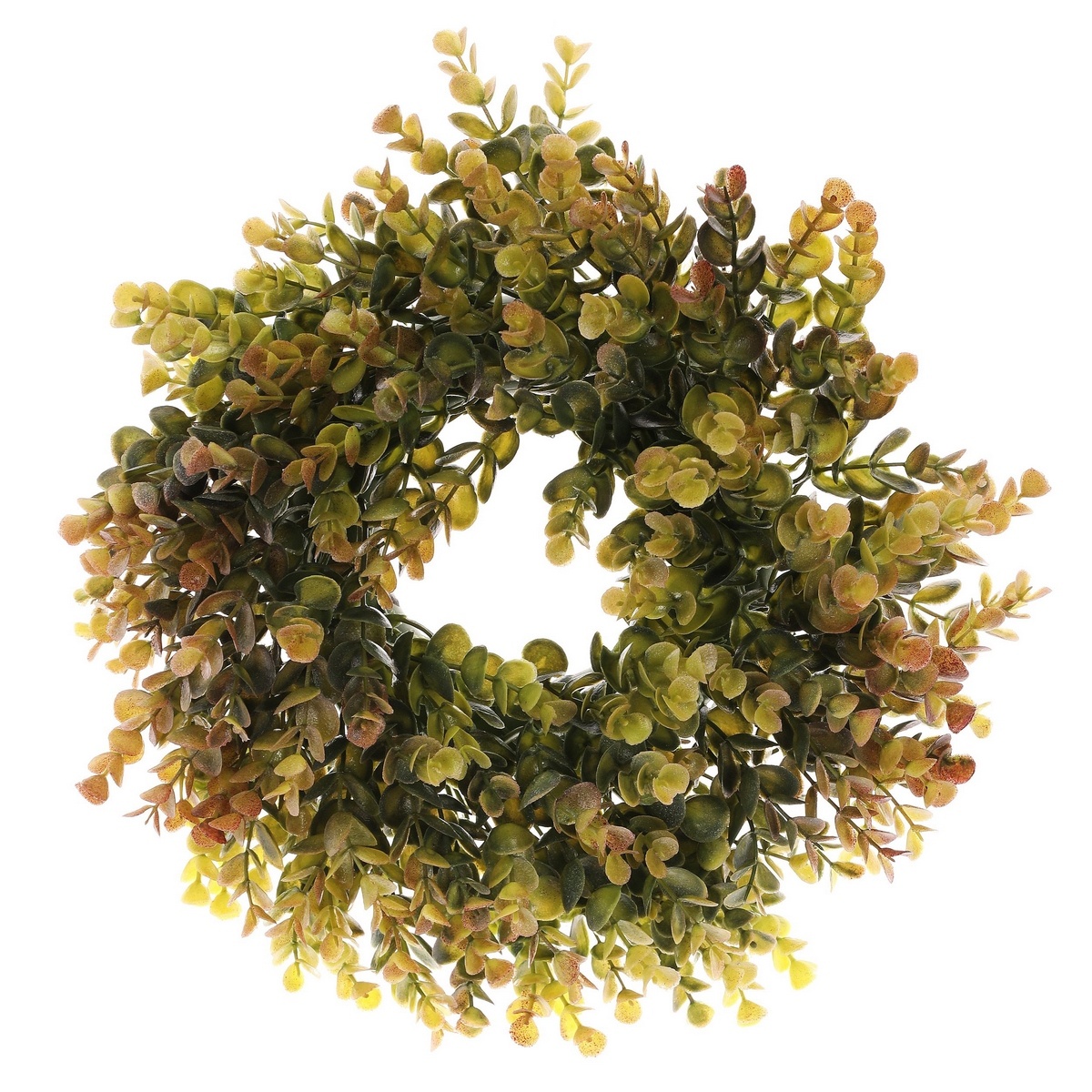 Mű őszi koszorú Eucalyptus, átmérő 30 cm,zöld-barna akciós termékkép 1
