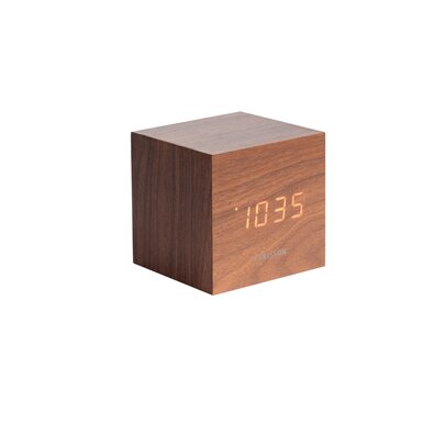 Ceas de masă, de design, Karlsson 5655DW, cualarmă, 8 x 8 cm