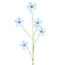 Dekor virág gyöngyökből kék, 68 cm