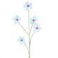 Kwiat dekoracyjny z koralików niebieski, 68 cm