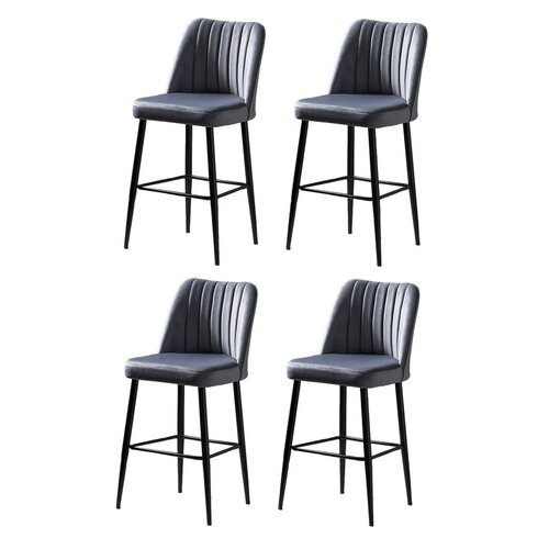 Barstuhl-Set Vento Grey, 4 Stück