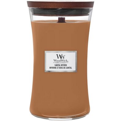 Woodwick Vonná svíčka váza velká Santal Myrrh, 609 g